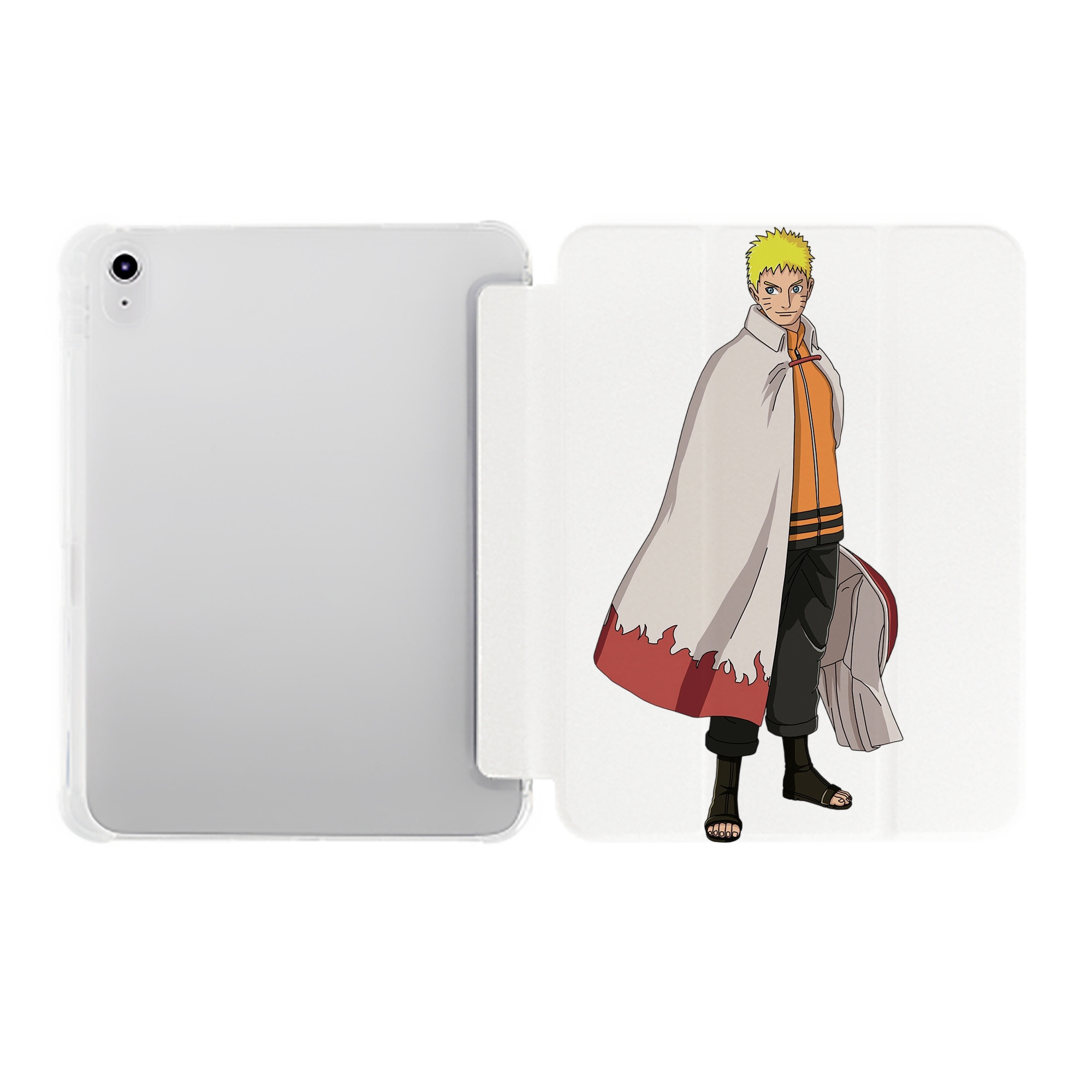 （画像用） NARUTO -ナルト- うずまき ナルト Uzumaki Naruto IPad ケース ペン収納付き 三つ折りスタンド PUレザー×シリコン 対応機種9.5/10.5/10.9インチ